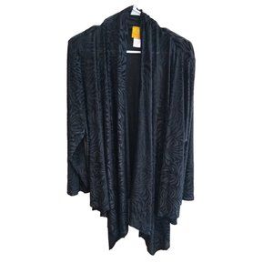 Ruby Rd. Black Cardigan 1XL